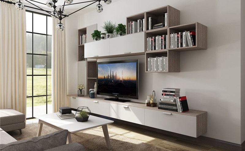 現代風格定制電視柜要如何選擇，現代風格定制電視柜搭配的注意事項